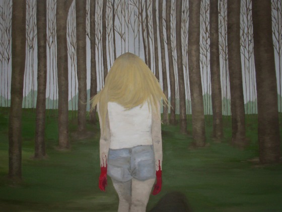 Renata De Bonis-Howling for you- 150 X 200 cm - leo e cera sobre tela- 2011
